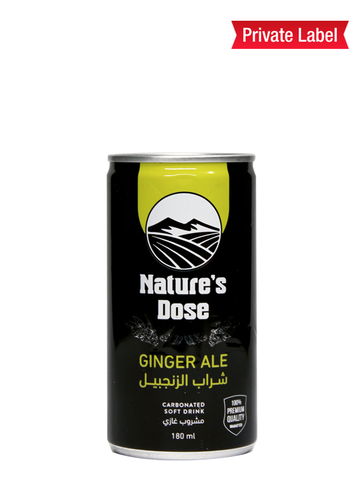 Nature's Dose Carbonated Drink Ginger Flavor CAN 180ml